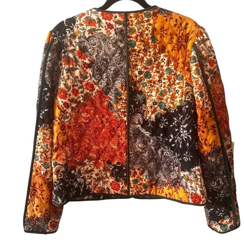 &merci Patchwork Quilted Jacket - Size Small boho… - image 3